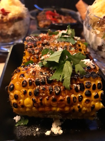 Roast corn on the cob with Wild Turkey Rye butter (came with the Vegetarian stew)